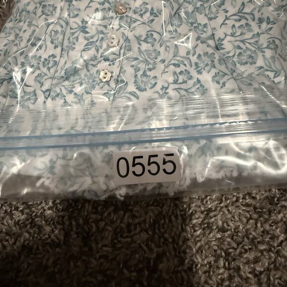 Eileen West Nightgown Small Cotton Poplin Floral Pristine Cottagecore Feminine - Picture 9 of 9